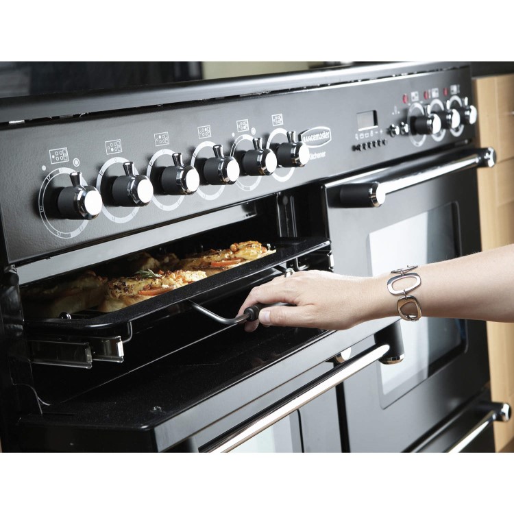 Refurbished Rangemaster Kitchener KCH110DFFSSC 110cm Dual Fuel Range Cooker
