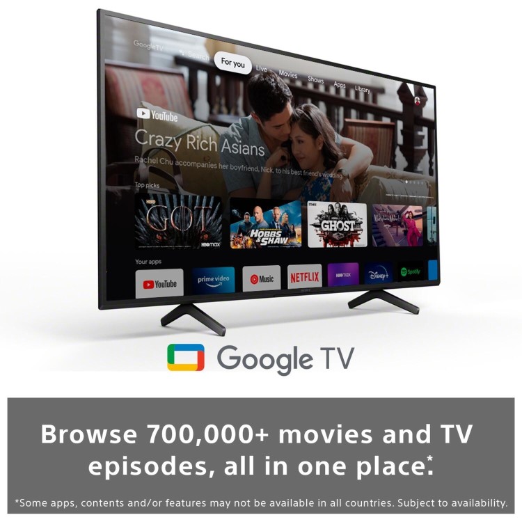 Sony X81J BRAVIA 50 Inch 4K HDR Google Smart TV