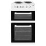 Beko KD531AW 50 cm Twin Cavity Electric Cooker with Sealed Plate Hob - White