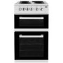 Beko KD531AW 50 cm Twin Cavity Electric Cooker with Sealed Plate Hob - White