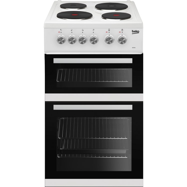 Beko KD532AW KD533AW 50 cm Twin Cavity Electric Cooker - White