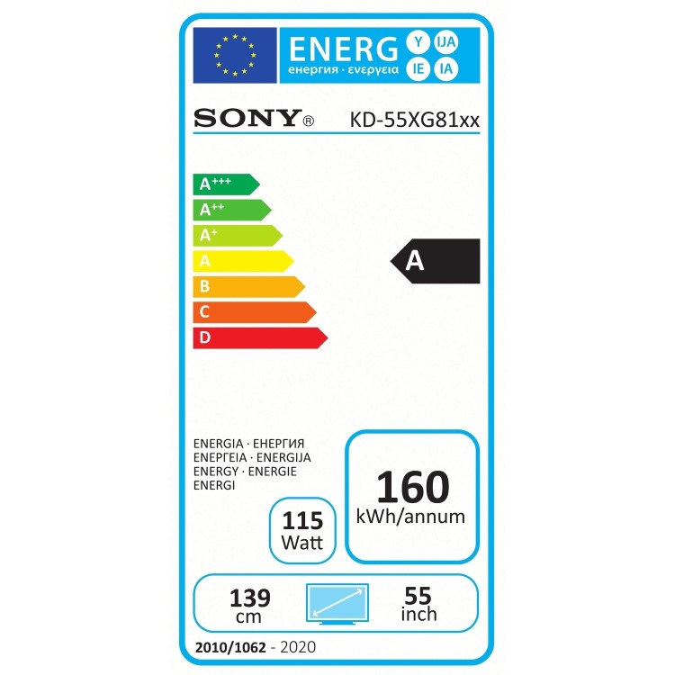 Refurbished Sony Bravia 55" 4K Ultra HD with HDR LED Freeview HD Smart TV