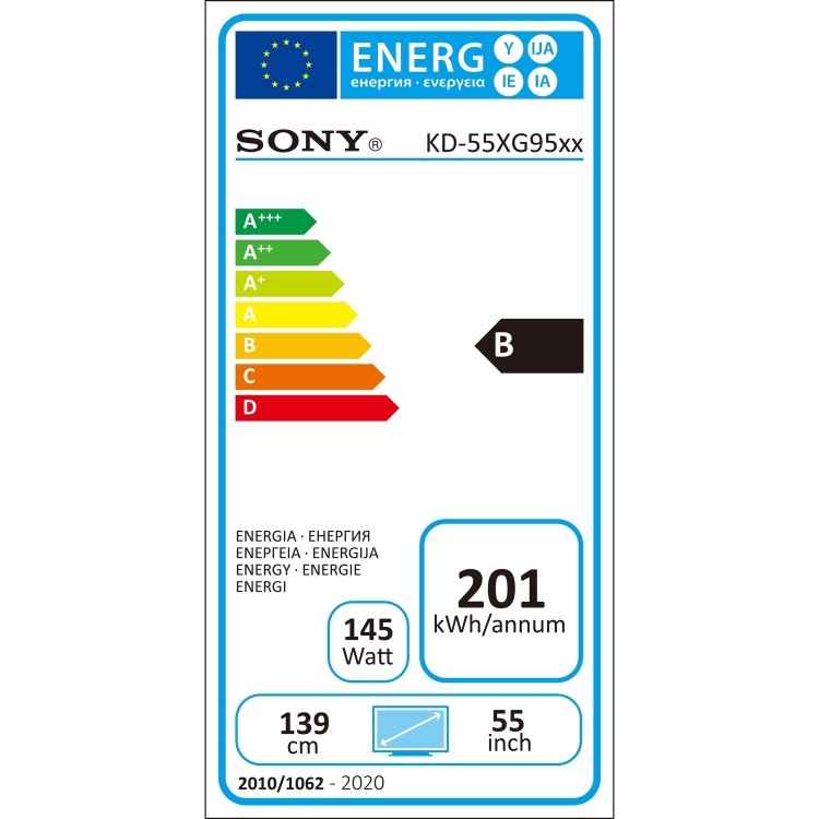 Sony BRAVIA KD55XG9505 55" 4K Ultra HD Android Smart HDR LED TV - SBTV