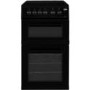 Beko 50cm Double Oven Electric Cooker - Black