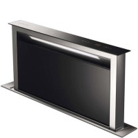 Smeg KDD90VXE-2 90cm Downdraft Extractor Black Glass And Stainless Steel