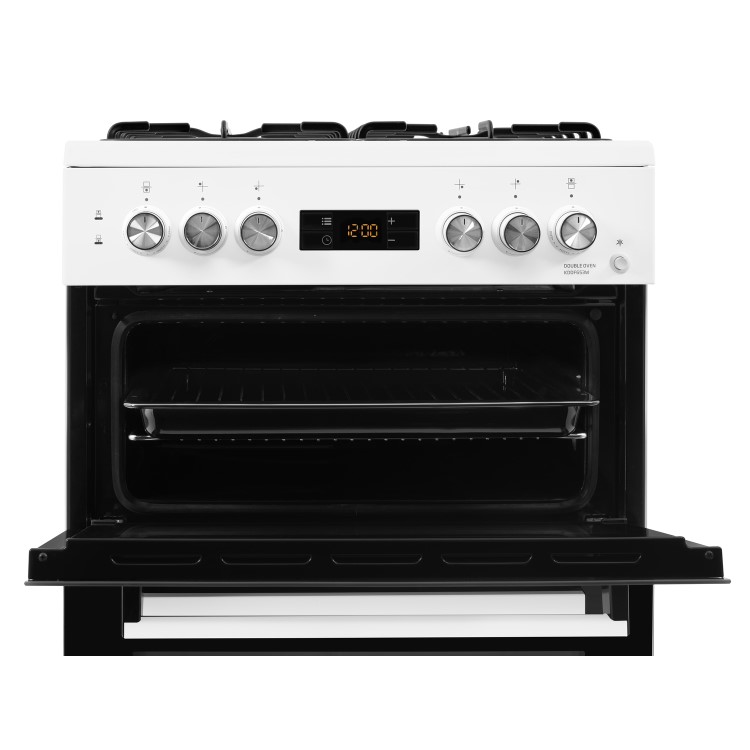 Refurbished Beko KDDF653W 60cm Double Oven Dual Fuel Cooker White