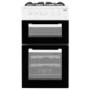 Beko 50cm Twin Cavity Gas Cooker - White