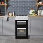 Beko 50cm Twin Cavity Gas Cooker - White