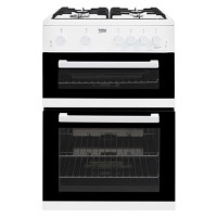 Beko 60cm Double Oven Gas Cooker - White