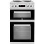 Beko 50cm Double Oven Electric Cooker - Silver