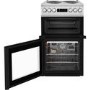 Beko 50cm Double Oven Electric Cooker - Silver