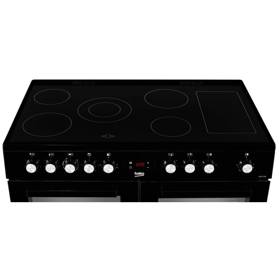 Beko 100cm Electric Range Cooker with Ceramic Hob Black BuyItDirect.ie