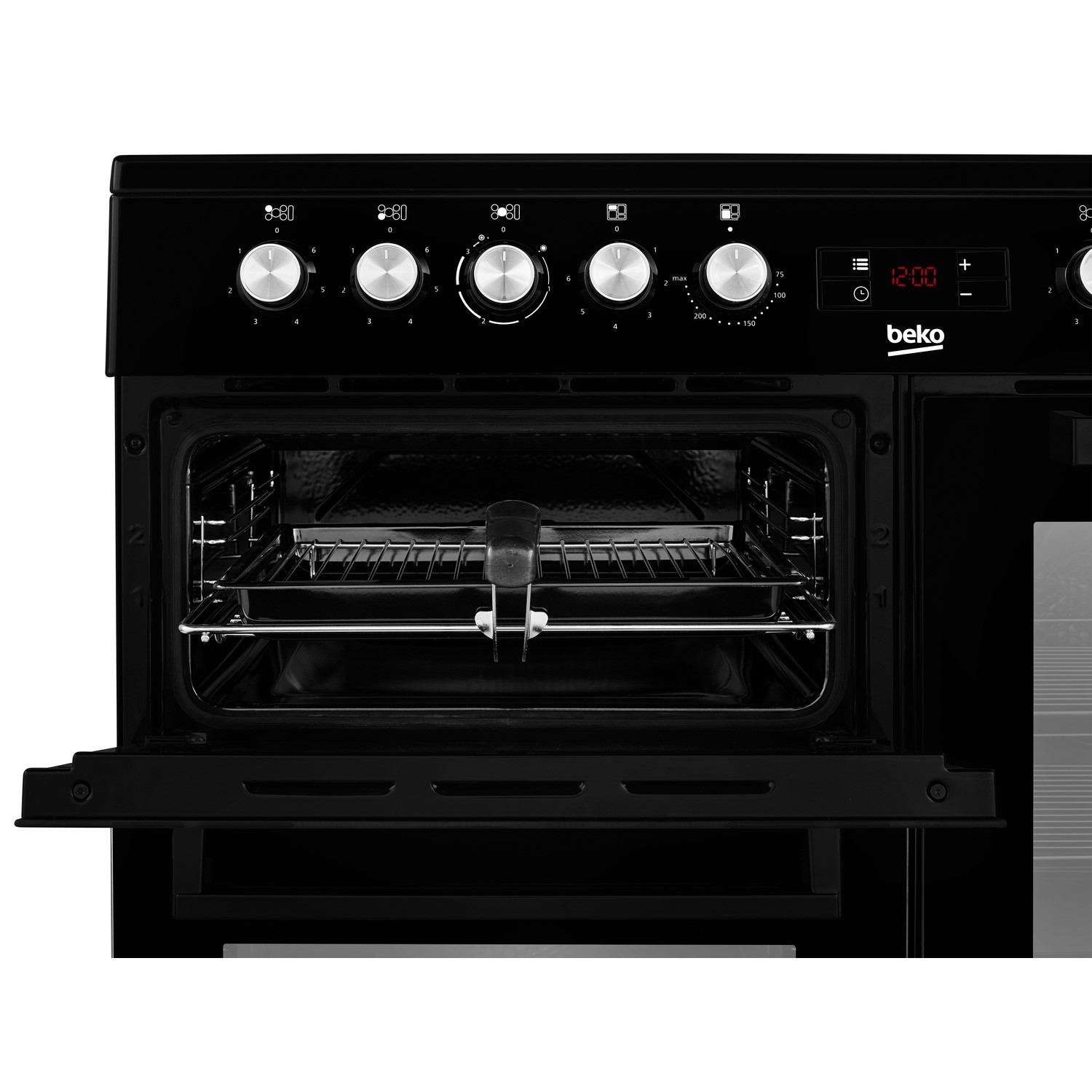 Beko 100cm Electric Range Cooker with Ceramic Hob Black BuyItDirect.ie
