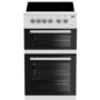 Refurbished Beko KDVC563AW 50cm Double Oven Electric Cooker with Ceramic Hob White