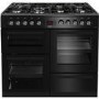 Beko 100cm Dual Fuel Range Cooker - Black