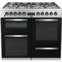 Beko 100cm Dual Fuel Range Cooker - Stainless Steel