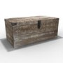Limewash Wooden Storage Coffee Table Trunk - Industrial - Kelby