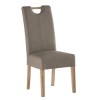 GRADE A1 - Kensington Pair of Faux Leather Mocha Dining Chair