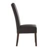 Kensington Pair of Brown Faux Leather Dining Chairs
