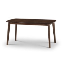 Extendable Walnut Finish Dining Table - Seats 6 - Julian Bowen Kensington Extendable Walnut Finish Dining Table - Seats 6 - Julian Bowen Kensington