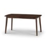Extendable Walnut Finish Dining Table - Seats 6 - Julian Bowen Kensington