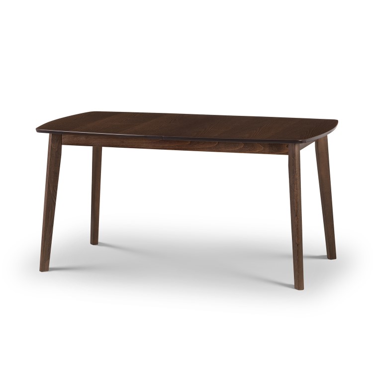Extendable Walnut Finish Dining Table - Seats 6 - Julian Bowen Kensington