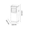 Argo 8000 BTU Portable Air Conditioner - for rooms up to 20 sqm