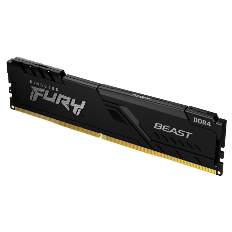 Box Opened Kingston FURY Beast Black 32GB 1x32GB DDR4 3200MHz DIMM Desktop Memory