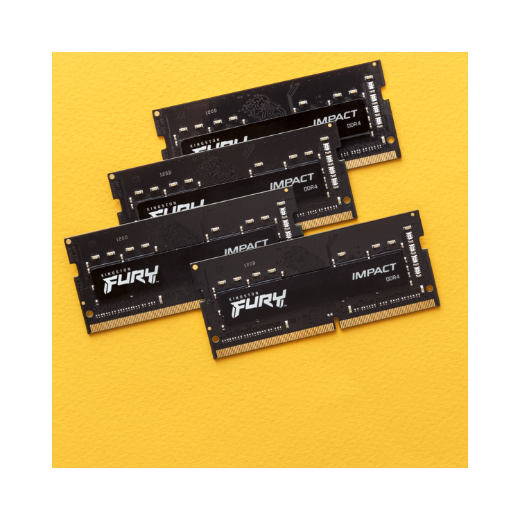 Kingston FURY Impact 32GB (2x16GB) SO-DIMM 3200MHz DDR4 Laptop Memory