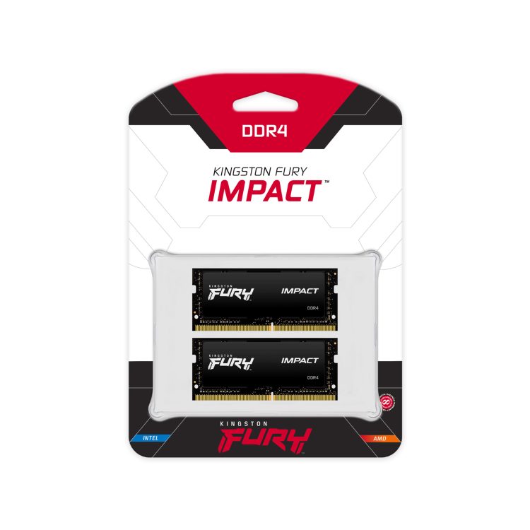Kingston FURY Impact 64GB (2x32GB) SO-DIMM 3200MHz DDR4 Laptop Memory