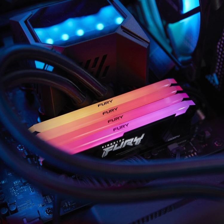 Kingston FURY Beast RGB 64GB (4x16GB) DIMM 3600MT/s DDR4 Desktop Memory