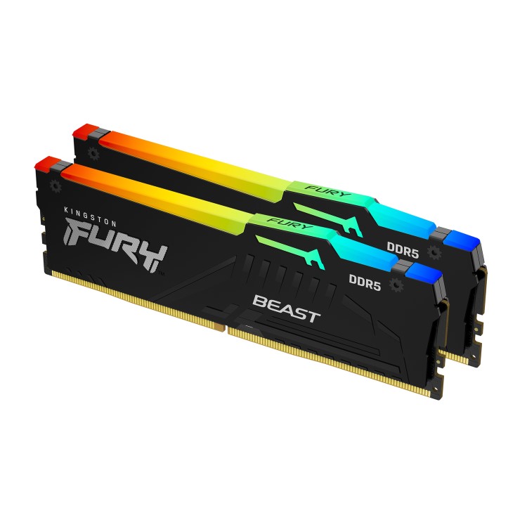 Kingston FURY Beast RGB 32GB (2x16GB) DIMM 6000MT/s DDR5 Desktop Memory
