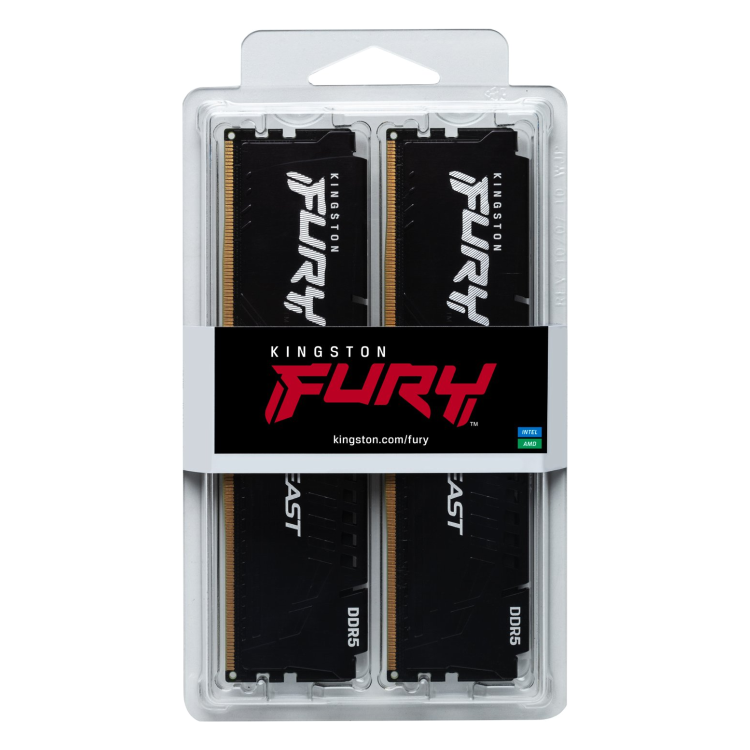 Kingston FURY Beast 64GB (2x32GB) DIMM 6000MT/s DDR5 Desktop Memory