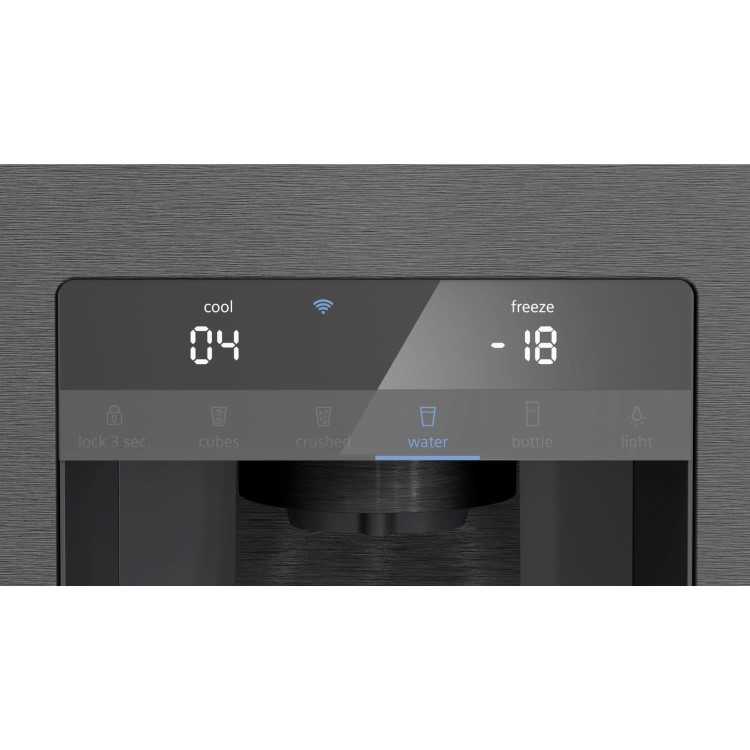 Siemens iQ700 574 Litre Four Door Freestanding Fridge Freezer - Black Inox