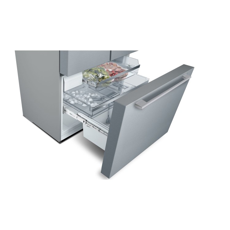 Refurbished Bosch Series 8 KFF96PIEP Freestanding 573 Litre American Frost Free Fridge Freezer Stainless Steel