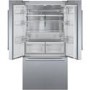 Refurbished Bosch Series 8 KFF96PIEP Freestanding 573 Litre American Frost Free Fridge Freezer Stainless Steel