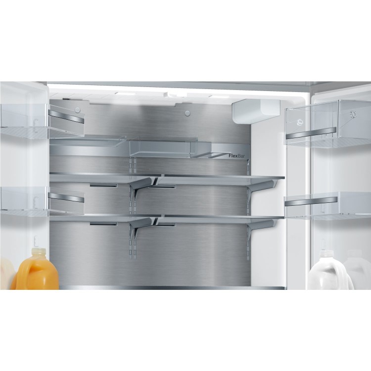 Refurbished Bosch Series 8 KFF96PIEP Freestanding 573 Litre American Frost Free Fridge Freezer Stainless Steel