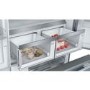Refurbished Bosch Series 8 KFF96PIEP Freestanding 573 Litre American Frost Free Fridge Freezer Stainless Steel