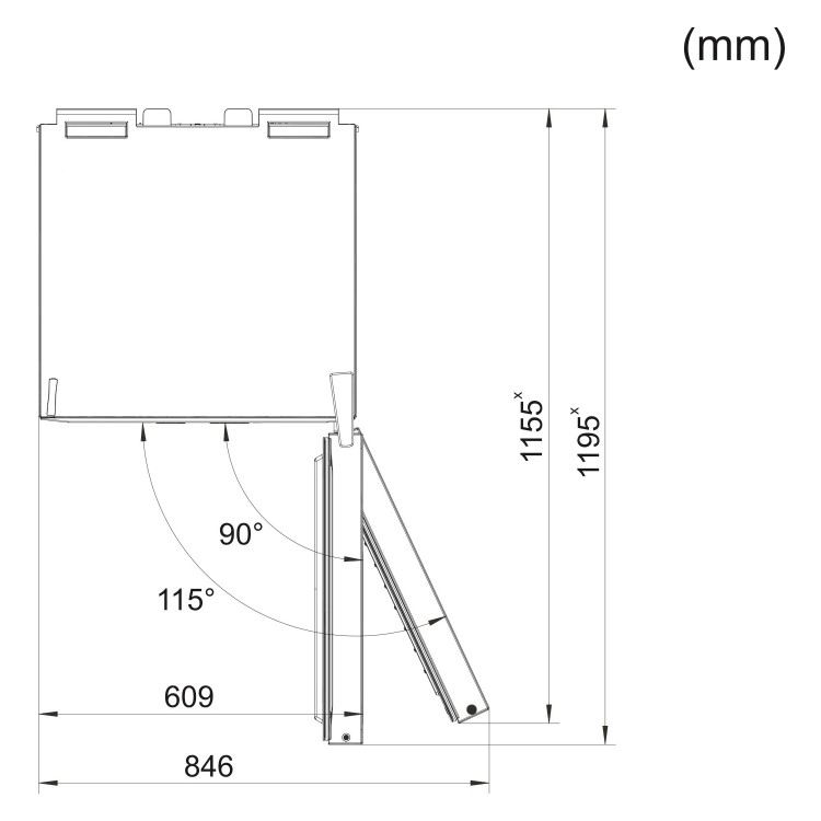 Miele KFN29132Dwh 2m Tall Frost Free Freestanding Fridge Freezer - White