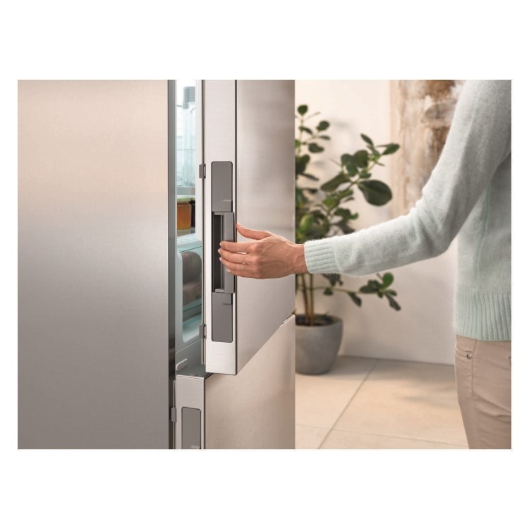 Refurbished Miele KFN29243Dclst Freestanding 349 Litre 50/50 Fridge Freezer Stainless Steel