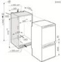 Miele KFN37432iD 56cm Wide Frost Free 70-30 Integrated Upright Fridge Freezer - White