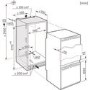 Refurbished Miele KFN37232iD Integrated 229 Litre 70/30 Frost Free Fridge Freezer White