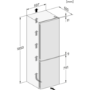 Miele 326 Litre 60/40 Freestanding Fridge Freezer - White