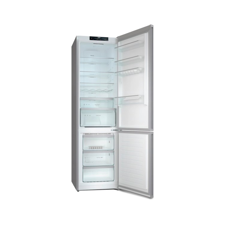 Refurbished Miele KFN4391ED Freestanding 368 Litre 60/40 Frost Free Fridge Freezer Silver