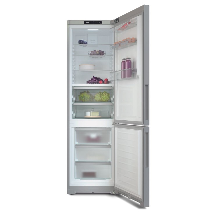 Refurbished Miele K4000 KFN4397CDel Freestanding 361 Litre 60/40 Frost Free Fridge Freezer Silver
