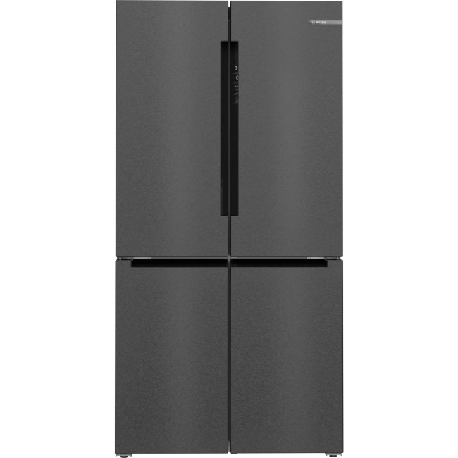 Bosch Series 6 605 Litre Four Door American Fridge Freezer With Multiflow - Black Stainless Steel