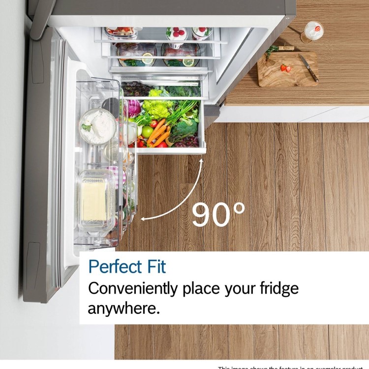 Refurbished Bosch Series 4 363 Litre 70/30 Freestanding Fridge Freezer - Stainless Steel