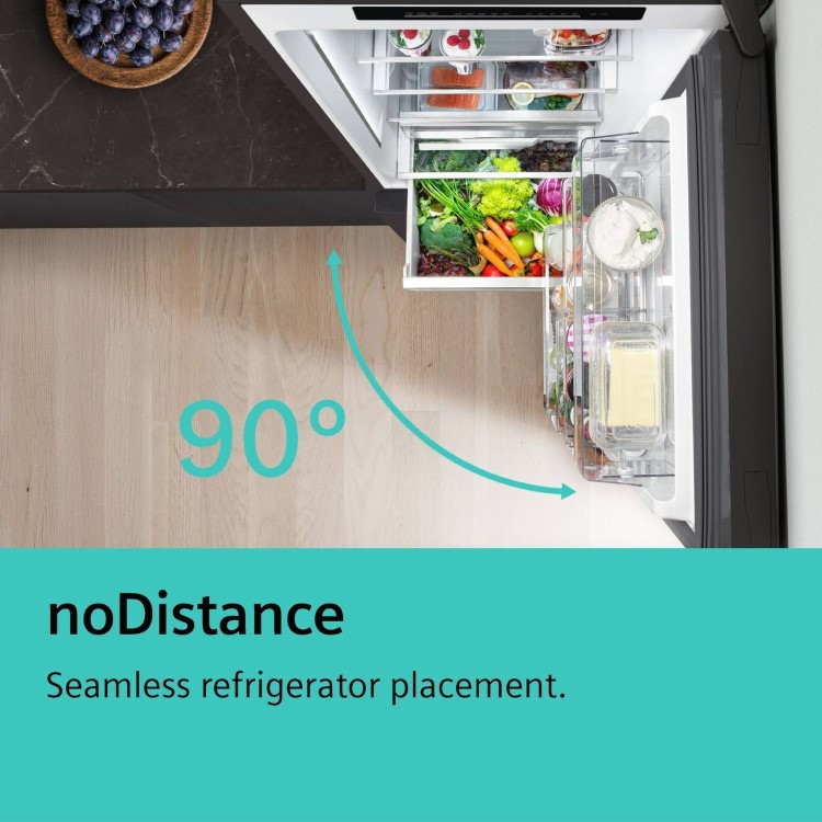 Siemens iQ300 363 Litre 60/40 Freestanding Fridge Freezer - Dark Inox