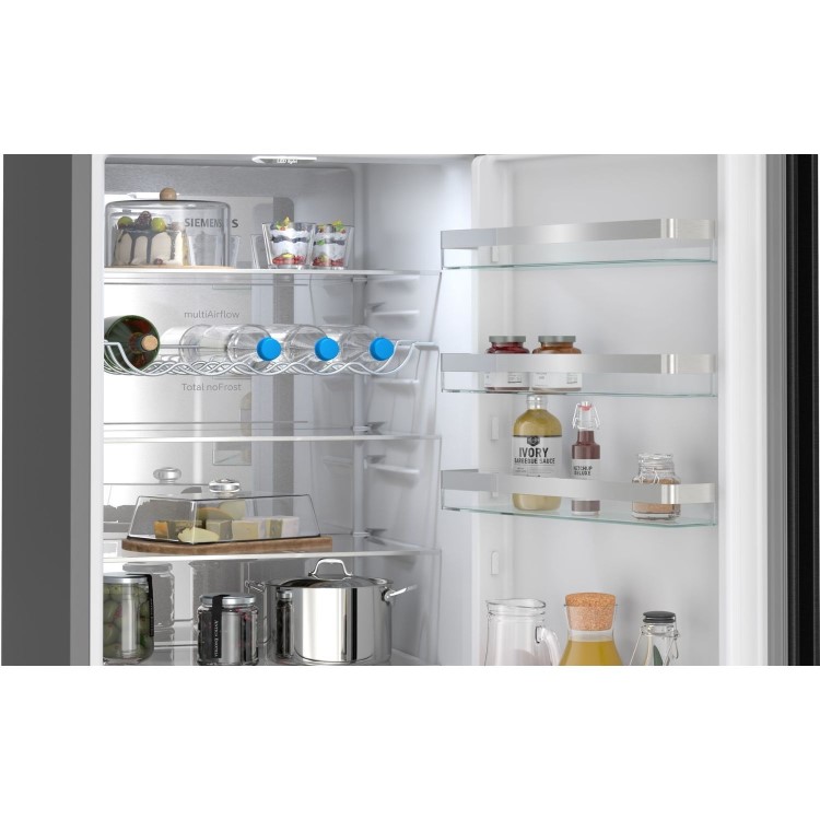 Siemens iQ300 363 Litre 60/40 Freestanding Fridge Freezer - Dark Inox