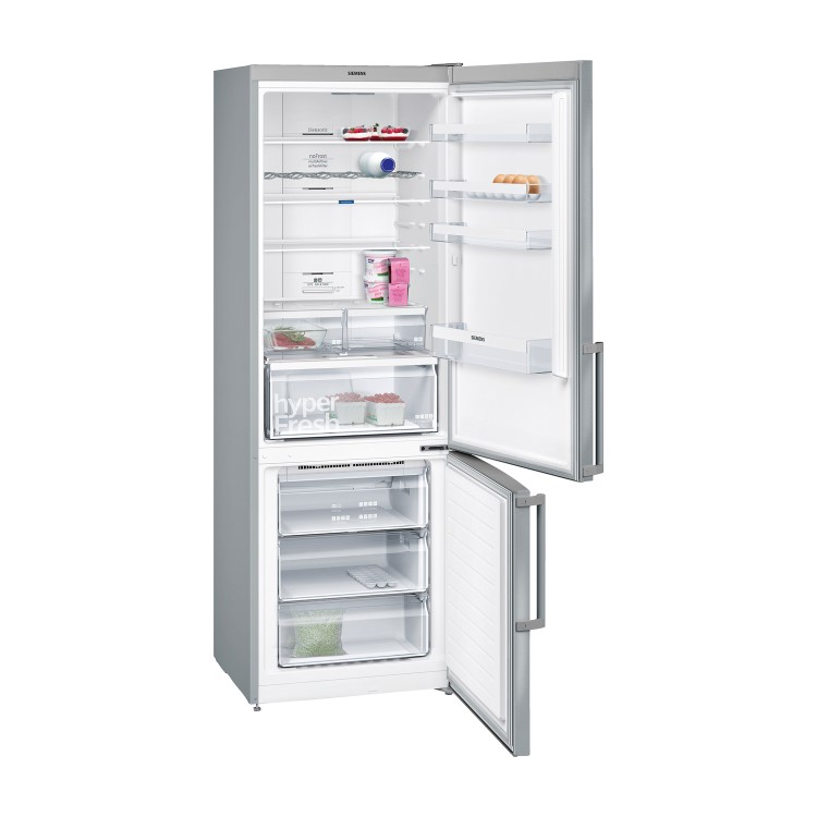 Siemens KG49NXI30 70cm Freestanding Frost Free Fridge Freezer in Inox-easyclean